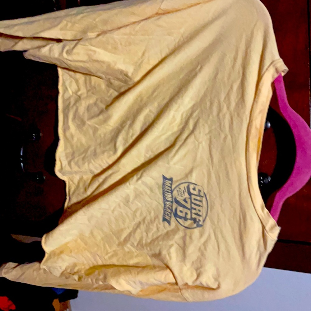 Yellow Cute Beachy Crop Top